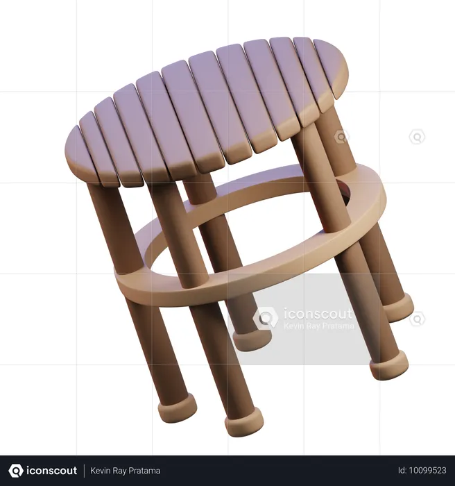 Chaise  3D Icon