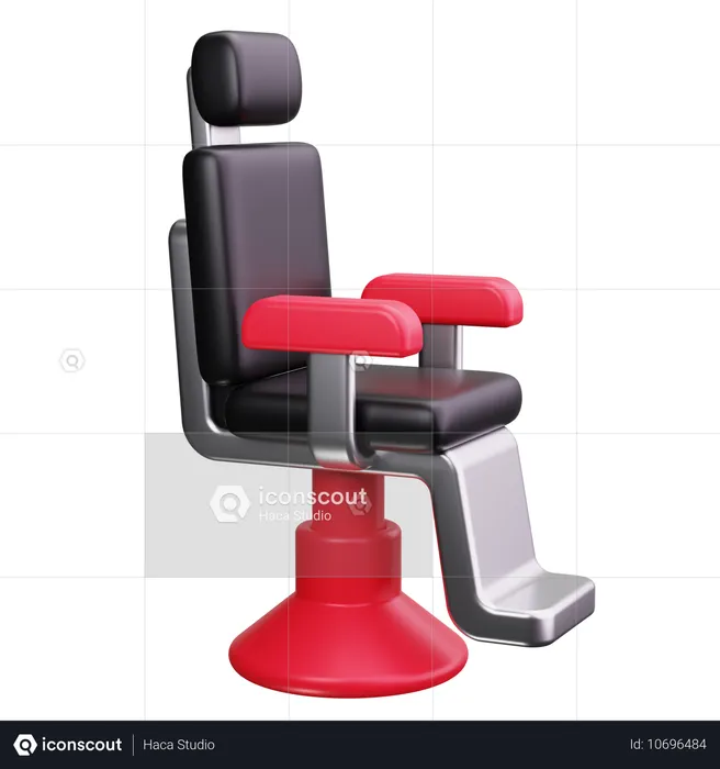 Chaise de barbier  3D Icon