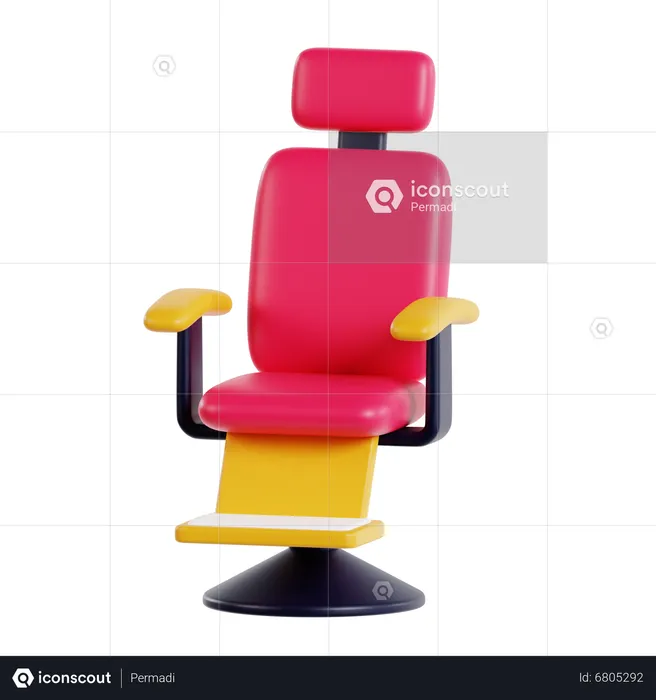 Chaise de barbier  3D Icon