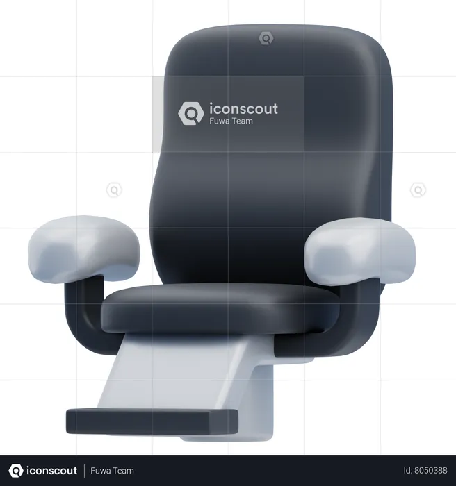 Chaise de barbier  3D Icon