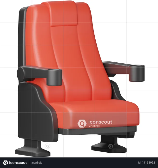 Chaise de cinéma  3D Icon