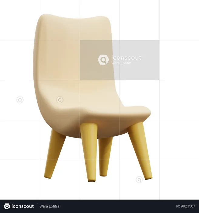 Chaise d'étude  3D Icon