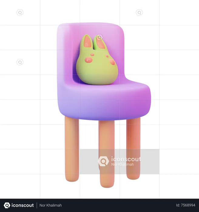 Chaise d'étude  3D Icon