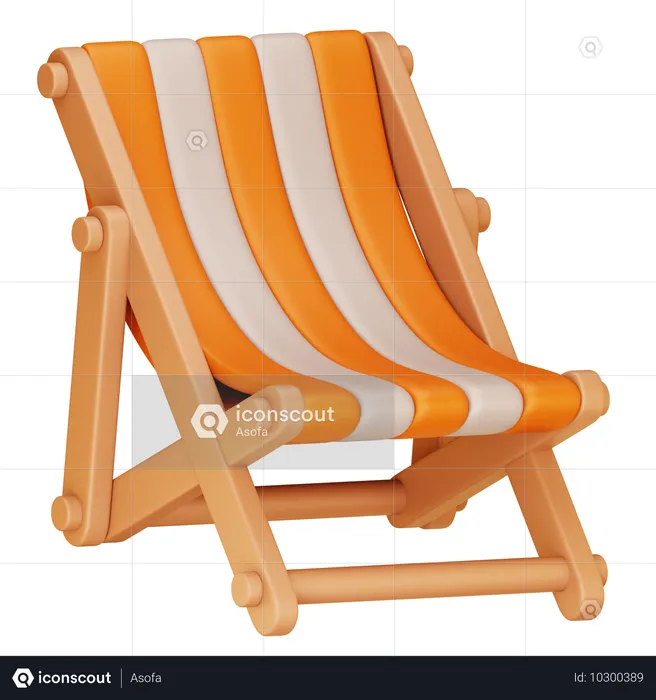 Chaise longue  3D Icon