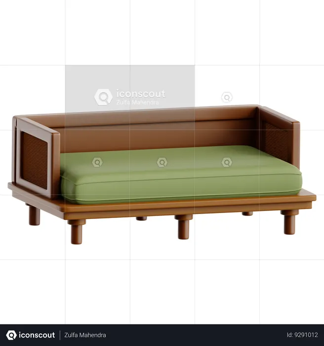 Chaise lounge  3D Icon