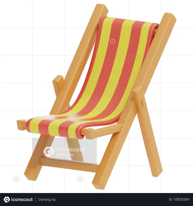 Chaises de plage  3D Icon