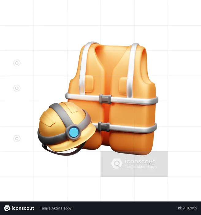 Chaleco de seguridad  3D Icon