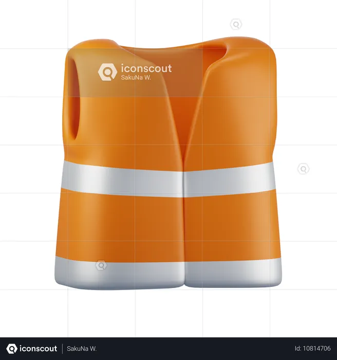 Chaleco de seguridad  3D Icon