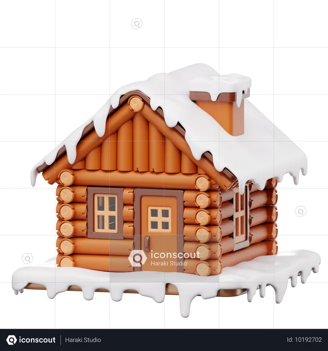 Chalet de montagne  3D Icon