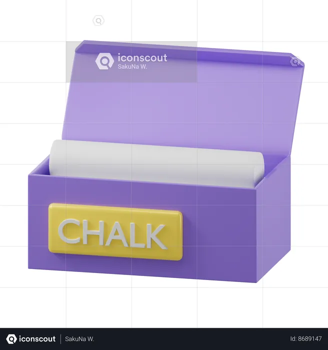 Chalk  3D Icon