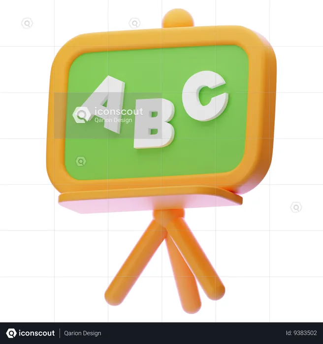 CHALK BOARD  3D Icon