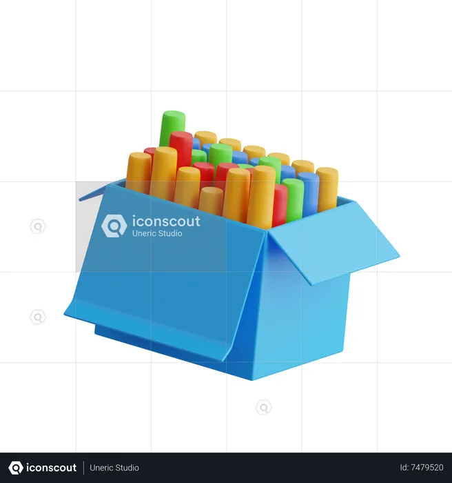 Chalk Box  3D Icon