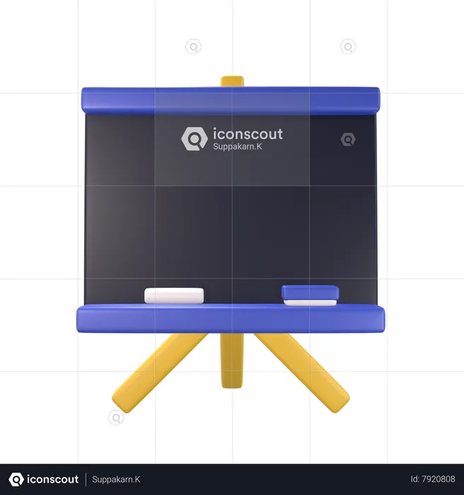 Chalkboard  3D Icon