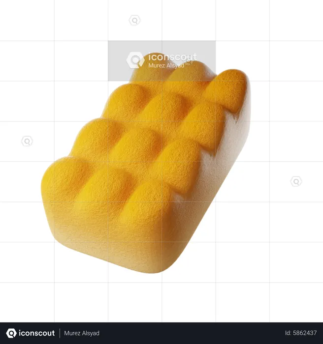 Challah Bread  3D Icon