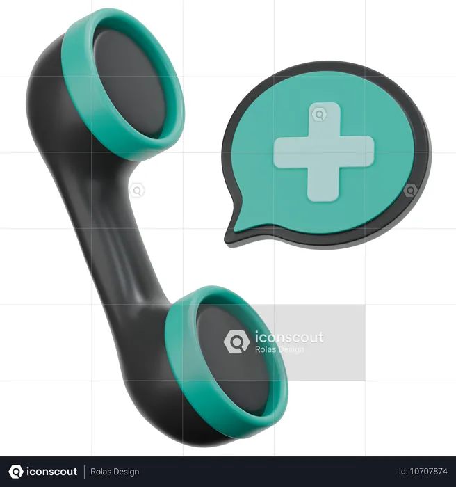 Chamada médica  3D Icon