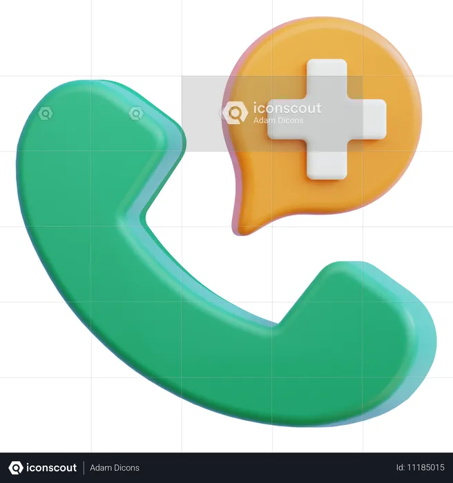 Chamada médica  3D Icon