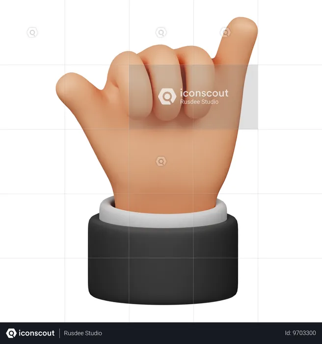 Chamar gesto de mão  3D Icon