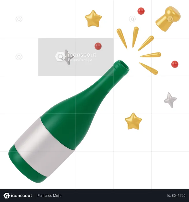 Champagne  3D Icon