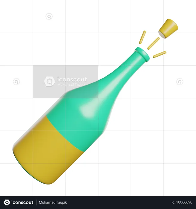 Champagne  3D Icon