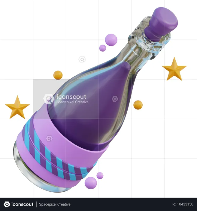 Champagne  3D Icon