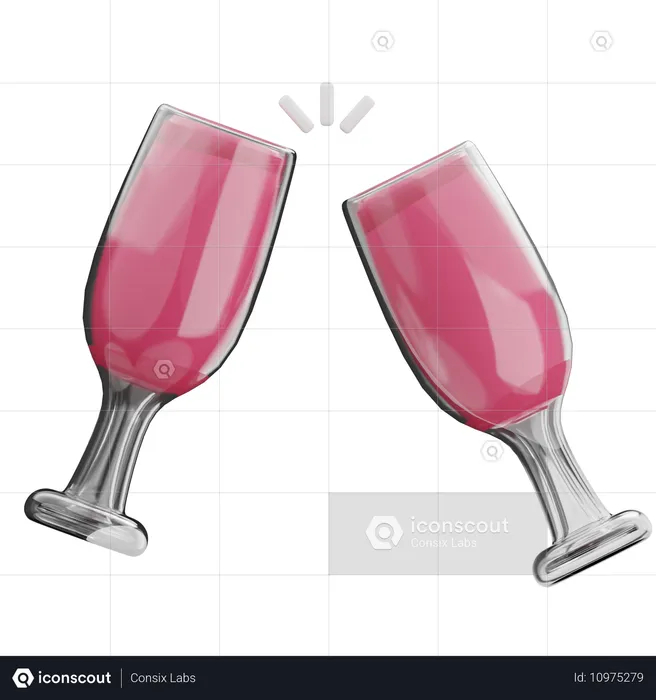 Champagne  3D Icon