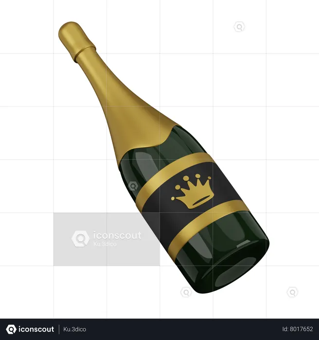 Champagne  3D Icon