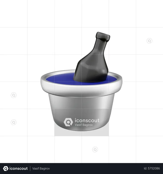 Champagne Bucket  3D Icon