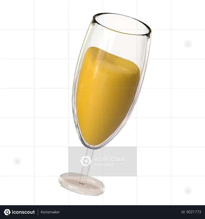 Champagne Glass  3D Icon