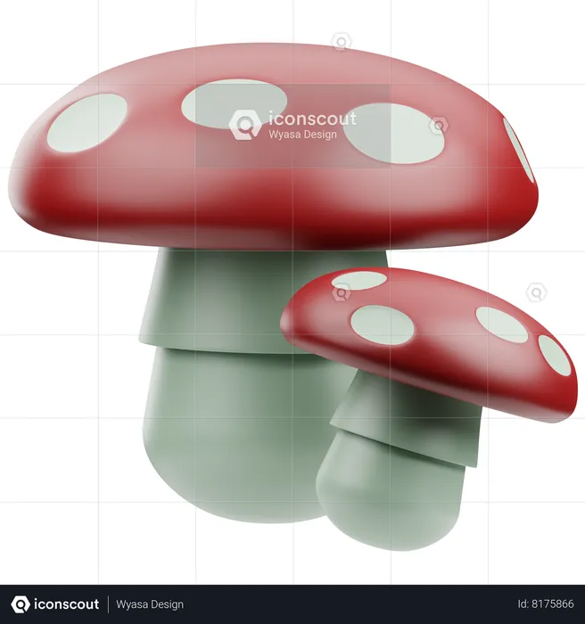 Champignon  3D Icon