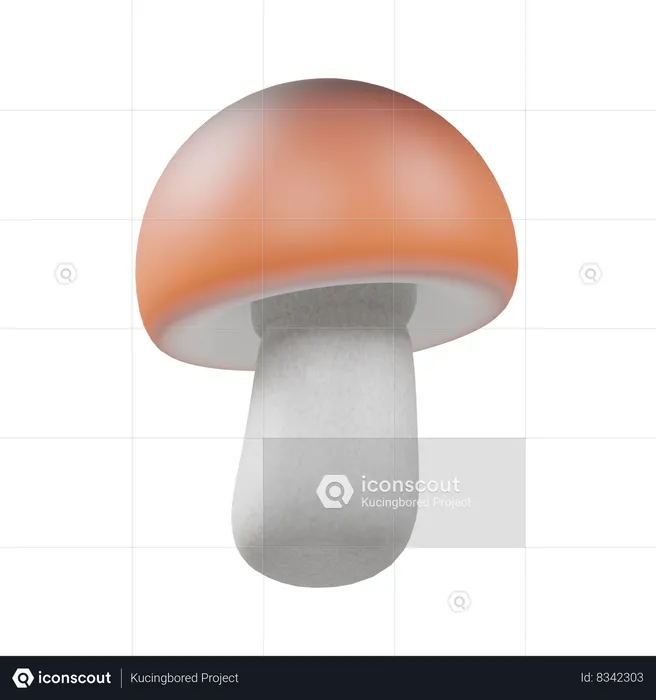 Champignon  3D Icon