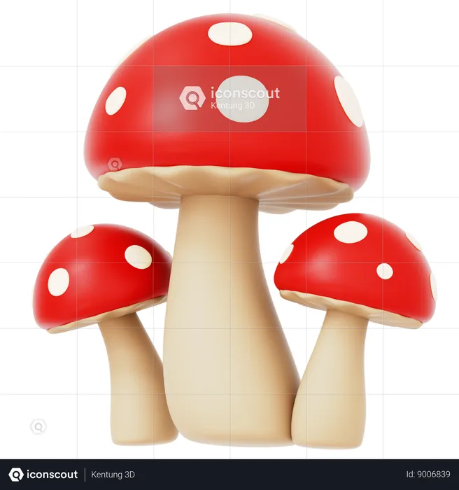 Champignon  3D Icon