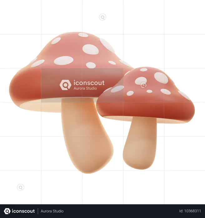 Champignon  3D Icon