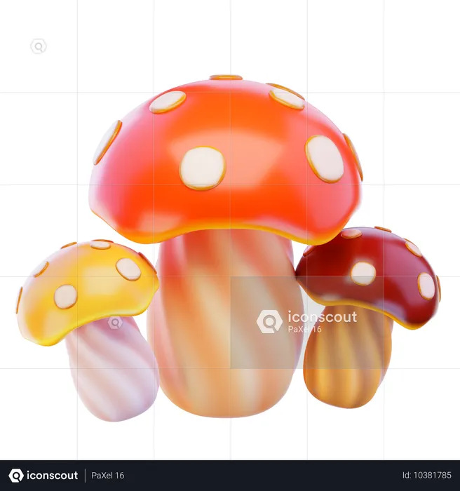 Champignon  3D Icon