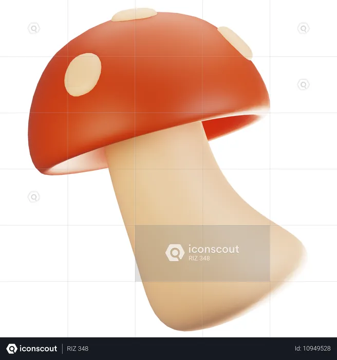 Champignon  3D Icon