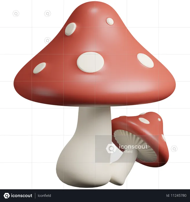 Champignon  3D Icon