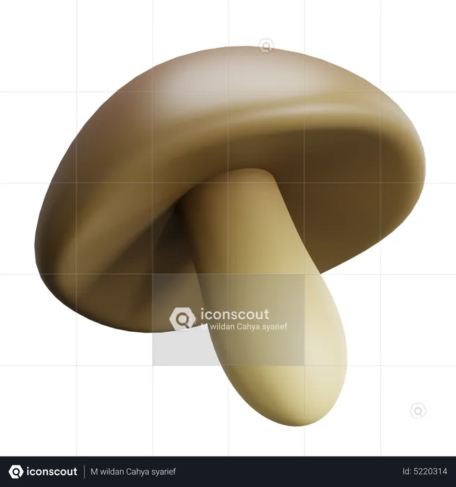 Champignon  3D Icon