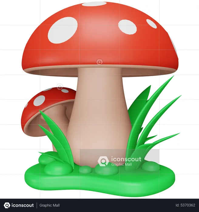 Champignon  3D Icon