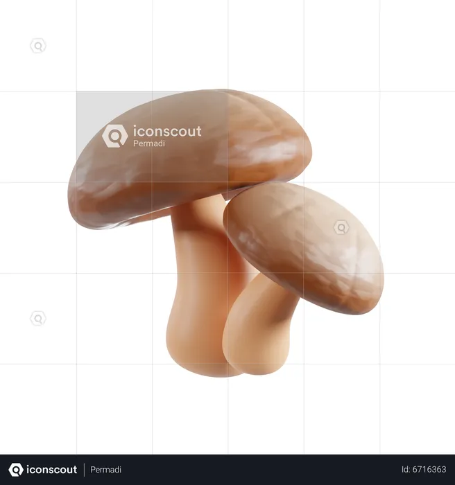 Champignon  3D Icon