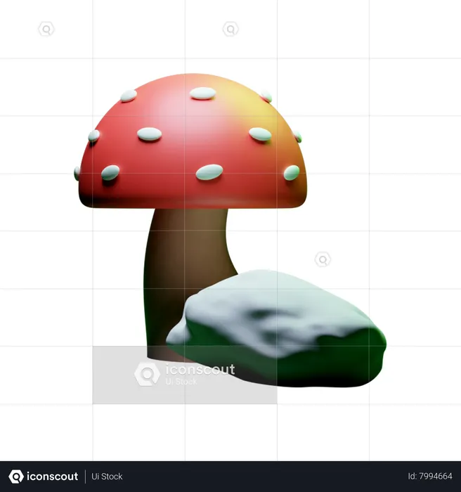 Champignon  3D Icon