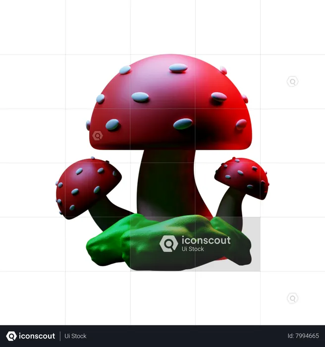 Champignon  3D Icon