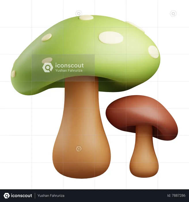 Champignons  3D Icon