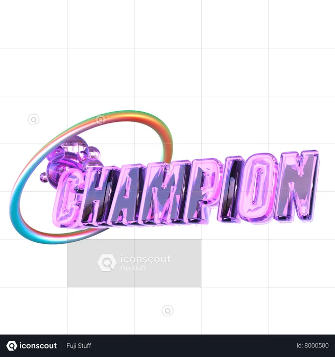 Champion  3D Sticker