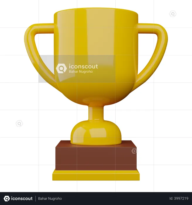 Champion Trophy  3D Illustration