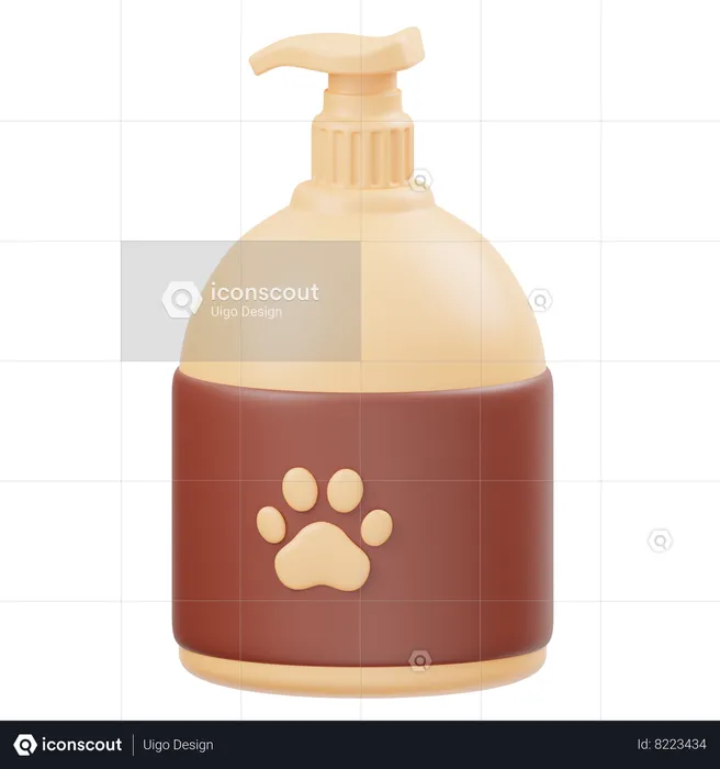 Champú para mascotas  3D Icon