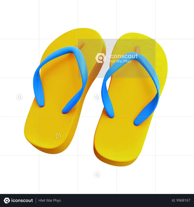 Chancletas  3D Icon