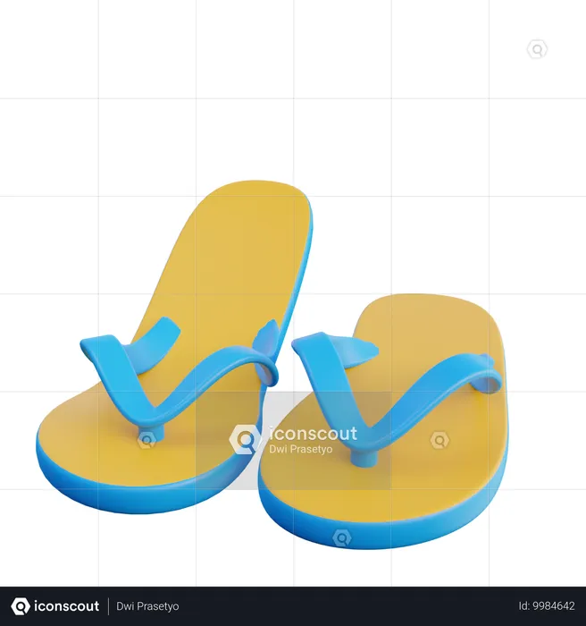 Chancletas  3D Icon