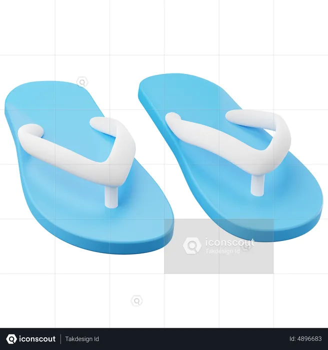 Chanclas  3D Icon