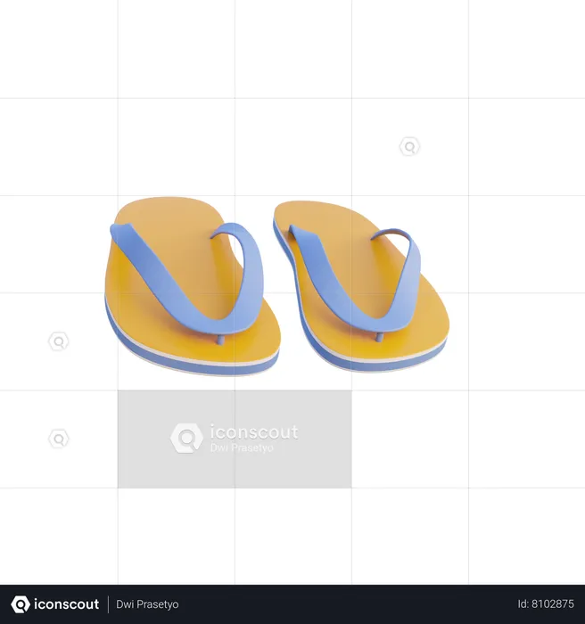 Chancletas  3D Icon