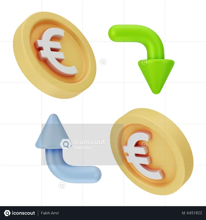 Échange de devises  3D Icon