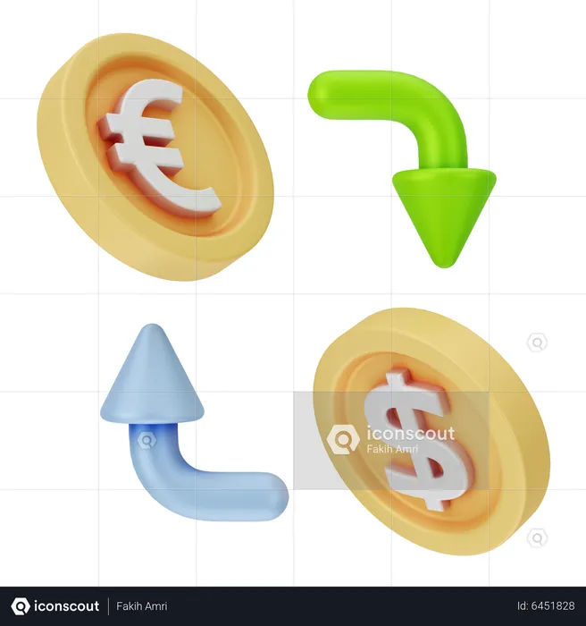 Échange de devises  3D Icon